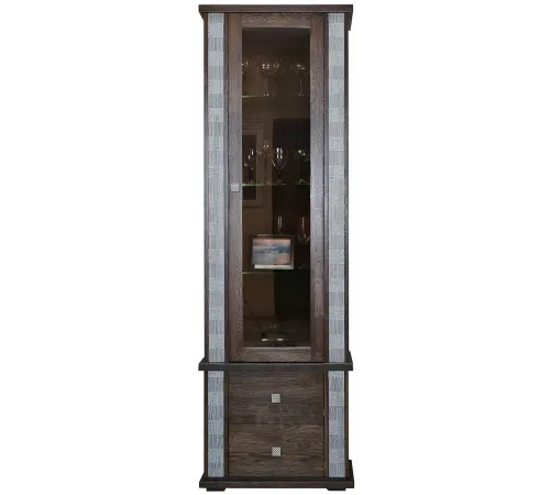 Шкаф с витриной «Тунис» П6.343.0.19 (П343.19-1Ш)