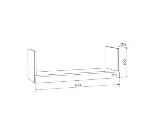 Полка Q-bix 51 Белая