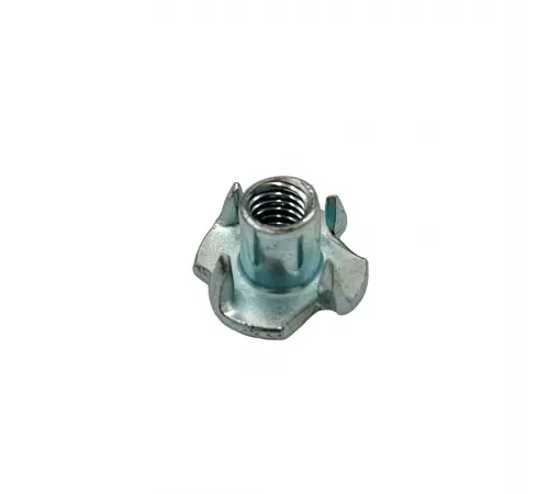 Гайка усовая оцинкованная M6*9мм  Four claws nut M6*9mm,Plated zinc,Nickel (5000) 26.01.095
