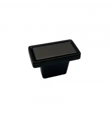 Ручка-кнопка мат. черный+жемчужно черный BY28245 KNOB MATT BLACK+PEARL BLACK (500/50)