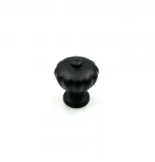 Ручка-кнопка BY28199-KNOB-27mm MATT BLACK(300/30)