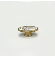 Ручка-кнопка золото BY21224-KNOB GP+SILVER(500/50)
