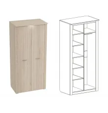 Шкаф 2-дверный для одежды Элана