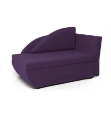 Кушетка Трио правый рогожка фиолетовый