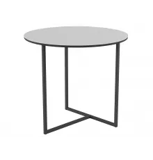 Стол журнальный Альбано Glass, белая Lacobel