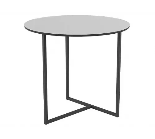 Стол журнальный Альбано Glass, белая Lacobel