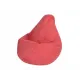 Кресло-мешок Груша коралловый, велюр, XL