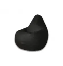 Кресло-мешок Груша черный, экокожа, 3XL
