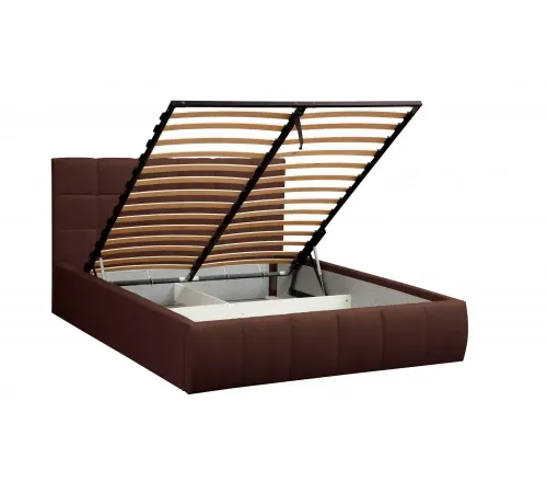 Кровать Диана ш. 1400 (Н=1010мм) (жаккард шоколад)