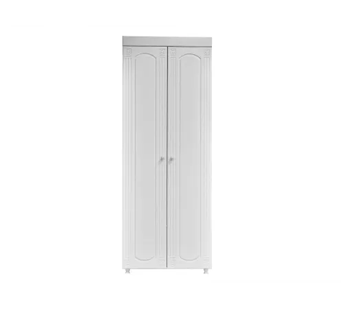 Шкаф 2-х дверный (гл.410) Афина АФ-42 белое дерево