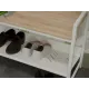 Скамья для прихожей Хигс, дуб санремо/белый