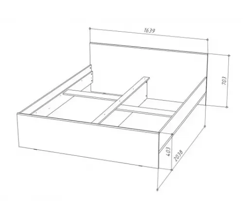 Кровать Stern (Штерн) 1600х2000, белый