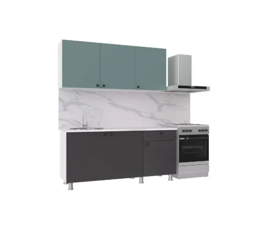 Кухонный гарнитур 150 Деми, графит