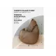 Кресло-мешок Груша светло-коричневый, рогожка, XL