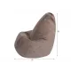 Кресло-мешок Груша бежевый, велюр, XL