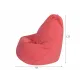 Кресло-мешок Груша коралловый, велюр, XL