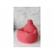 Кресло-мешок Груша коралловый, велюр, 2XL