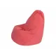 Кресло-мешок Груша коралловый, велюр, 2XL