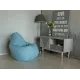Кресло-мешок Груша голубой, экокожа, 2XL