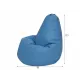 Кресло-мешок Груша голубой, экокожа, 2XL