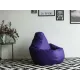 Кресло-мешок Груша фиолетовый, экокожа, 2XL