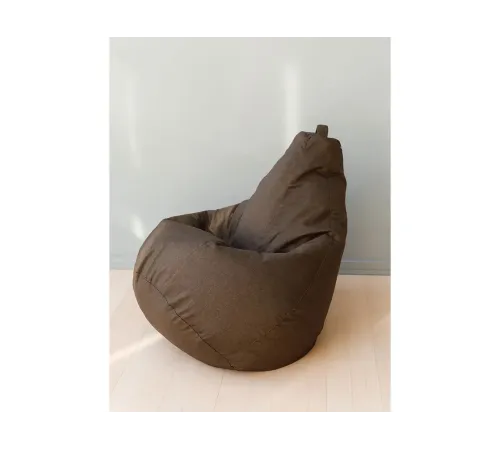 Кресло-мешок Груша коричневый, рогожка, 3XL