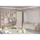 Комод с тремя ящиками МИККИ 4-44290, дуб ривьера + серый