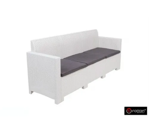 Диван садовый 3-х местный Nebraska Sofa 3, белый