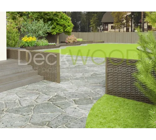 Плетеное ограждение DeckWOOD от 500 мм до 2900 мм коричневый