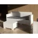 Диван пластиковый 2х-местный Nebraska Sofa 2, белый