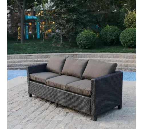 Плетеный диван S65A-W53 Brown