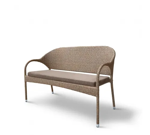 Плетеный диван S70B-W56 Light Brown