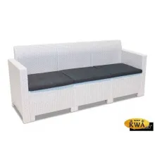 Диван садовый 3-х местный Nebraska Sofa 3, белый