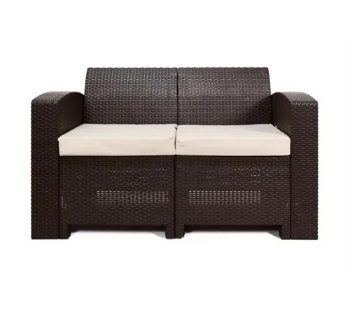 Диван двухместный Rattan premium (2-х местная подушка), венге