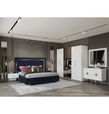 Спальная мебель “Алия” серебро 6-ти дверная