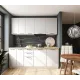 Кухня Мемфис 2000 Белый - Атласный серый