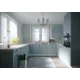 Кухня Моцарт 2600*3100*2400 Небесно-голубой МДФ уговая