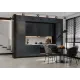 Кухня Маори 3400 Нуар Эмаль прямая