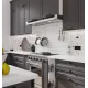 Кухня Тулиппа 2450*3200 Грифельно-серый МДФ угловая