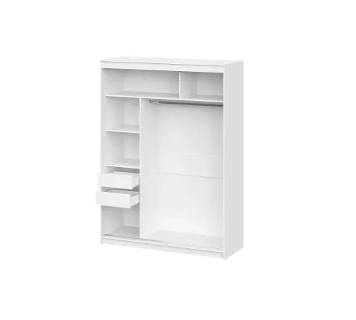 Шкаф-купе "ШКП 3" (1,6) Серия 2 Белый текстурный