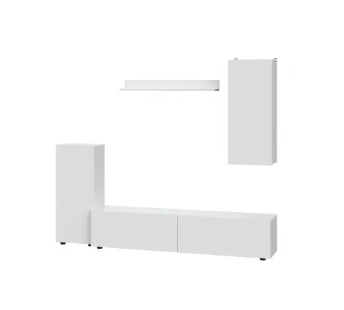 Мебель для гостиной "МГС 10" Белый текстурный