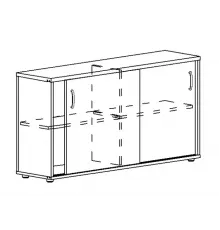 Шкаф-купе низкий (для 2-х столов 60)