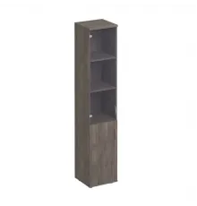 Шкаф для документов узкий со стеклом